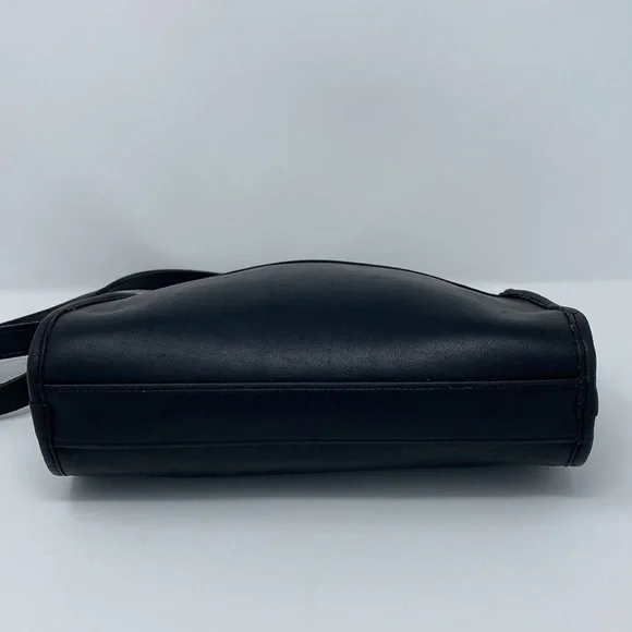 Coach Vintage Black Leather Austin Crossbody Adjustable Strap Purse - Picture 5 of 14